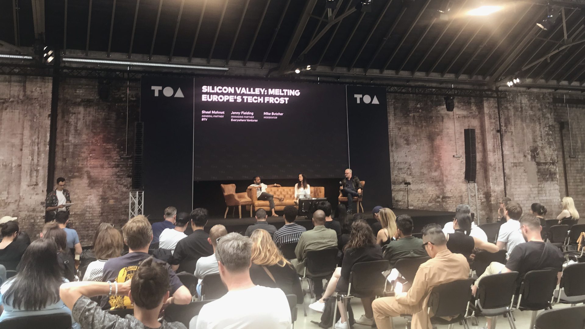 A panel discussion at Tech Open Air 2023 in Berlin